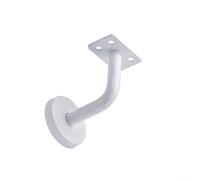 Support mural pour rampe d'escalier en acier inoxydable blanc pour maison, commercial, support plat fixe pour rail de bannier, 60 x 60 mm ou 60 x 80 mm (60 x 60 mm)
