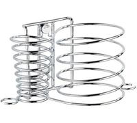 Support mural pour sèche-cheveux et lisseur Ibenzoa® – Fixation murale pour sèche-cheveux et fer à lisseur avec gestion des câbles, chrome, 21 x 11,5 x 12 cm