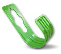 Support mural pour tuyau d'arrosage - Plastique, couleur anis vert - Lot de 10