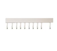 Support mural pour ustensiles de cuisine, porte-outils de garde-manger, crochet de douche en aluminium, organisateur multifonctionnel à suspendre pour tasses, spatules, pelles (10 Crochets 50cm)