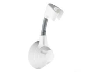 Support mural réglable pour pommeau de douche à adsorption sous vide pour buse portative Support ventouse sans perçage Argenté (blanc)