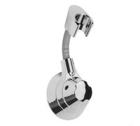 Support mural réglable pour pommeau de douche à adsorption sous vide - Support mural pour buse portative - Support ventouse puissante, sans perçage - Argenté