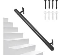 Support mural - Sécurité intérieure - Acier inoxydable - 91 cm - Noir