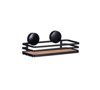 - Support mural Static-Loc collection Alba pour salle de bain - Noir et bois - Alba