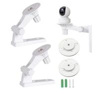 Support Mural/Support de Plafond Compatible avec caméra de Surveillance Tp-Link Tapo C225/C200/TC70, Kasa Ec70/Kc410s/Reolink E1/E1 Pro, avec Angle réglable, Rotation à 180 degrés (Lot de 2)