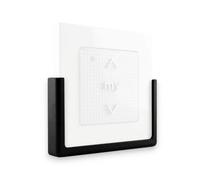 Support mural télécommande compatible avec Somfy Smoove (Noir, 4 pcs) | Fixation télécommande volet roulant