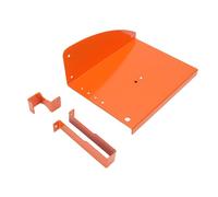 Support Mural Tronçonneuse Réglable pour Garage 180x230mm | Trous pour MS250 MS251 MS170 MS171 MS172, crochet chaîne et bidon huile, acier carbone anti-éclaboussures