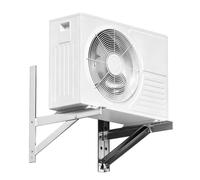 Support Mural Universel pour Climatisation, Acier Inoxydable 304 Renforcé 2 mm, Charge Jusqu'à 280 kg, pour Unités Extérieures de Climatisation Split & Pompes à Chaleur jusqu'à 3 CV