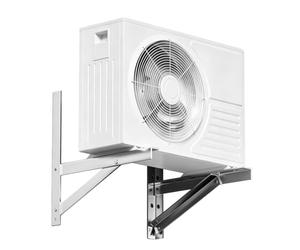 Support Mural Universel pour Climatisation, Acier Inoxydable 304 Renforcé 2 mm, Charge Jusqu'à 280 kg, pour Unités Extérieures de Climatisation Split & Pompes à Chaleur jusqu'à 3 CV