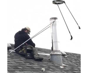 Support mural universel résistant aux intempéries pour conduit de poêle à bois de 130 mm de diamètre et support fiable pour une ventilation efficace