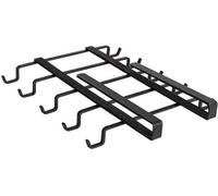 Support mural Unyqoos® pour tasses – système de suspension gain de place pour armoires, pouvant accueillir jusqu'à 10 tasses, installation facile sans outils sur des panneaux d'environ 2 cm d'épaisseu