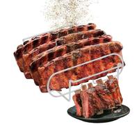 Support nervuré pour barbecue | Support à steak pour barbecue | Passe au lave-vaisselle | Grille de barbecue en acier au carbone | Pour préparation, repos, rôtir, cuisson, cuisine, extérieur