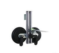 Support Niveau à Ventouse Réglable en Alliage d'Aluminium avec Filetage 1/4 et Adaptateur 5/8 pour Travaux de Précision Vitres et Carrelages - Modèle B(C)