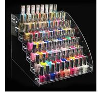 Support organique d'organisateur présentoir maquillage acrylique de vernis à ongles durable sept couches-XID