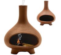 Support Palo Santo 4, 9 x 3, 2 Pouces, Bol en céramique résistant à la Chaleur, Support de Sauge avec cheminée, brûleur d'encens décoratif pour la Maison, Le Temple, la Salle de méditation, Le Yoga