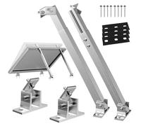 Support Panneaux Solaires Réglable 15-30° Kit Pinces de Bord Montage Aluminium Acier Inox Toiture Sol ou Balcon