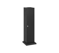 Support papier toilette - porte-papier toilette - armoire pour papier toilette - 3 niveaux + sortie papier MDF noir