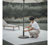Support parapluie, en résine polypropylène de haute densité, adaptateur de mât universel, 1 pièce