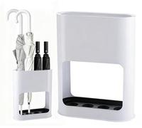 Support-parapluie Unyqoos® avec bac de récupération amovible, design moderne et minimaliste, base en fer robuste – pour les parapluies courts et longs, idéal pour la maison et le bureau