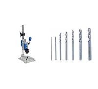 Support perceuse à colonne DREMEL - Dremel 220, Workstation & 628 Lot de 7 Forets de Perçage pour Percer dans le Bois et les Métaux non ferreux de 0,8 à 3,2mm