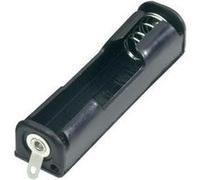 Support pile 1x R03 (AAA) Goobay 10879 connexion à souder (L x l x h) 52 x 15 x 12.5 mm Noir G
