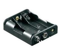 Support de pile 3x LR6 (AA) Goobay 11984 raccordement par empreinte pile 9V (L x l x H) 58 x 48.2 x 17 mm