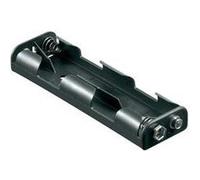 Support pile 4x R6 (AA) Goobay 11985 raccord par bouton-poussoir (L x l x h) 109 x 32 x 16.2 mm Noir G