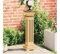 Support pilier carré à plantes - vidaXL - Bois clair - 17x17x66 cm - MDF
