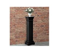 vidaXL Support pour plantes classique en colonne noir 17x17x66 cm MDF