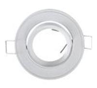 Support plafond Rond Inclinable Blanc Ø86 mm blanc G