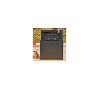 Meuble Support Plancha noir avec bar pour cuisine Forge Adour