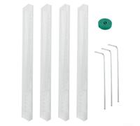 Support Plante Grimpante 4 avec Attaches Support Plante Grimpante | semi-cylindrique unique, favorise l'adhérence des racines, croissance verticale optimale, pour idéal monstera