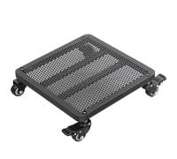 Support Plantes Interieur Avec Roues, Porte Plante Interieur Supports De Pots De Fleurs À Roulettes Plateaux pour Pots, Porte Plante Rectangulaire Fer Chariot À Roulettes ( Color : Nero , Size : 35x35