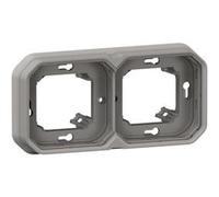 Support plaque étanche PLEXO encastré 2 postes - LEGRAND - 069683L