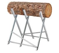 Support pliable pour scie, en acier, capacité de 150 kg, dimensions 80x80x82 cm, couleur argent