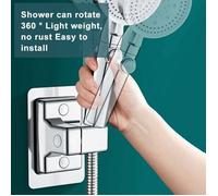 Support Pommeau de Douche - YYV - 360° Reglable - ABS Plastique - Accroche Sans Perçage - Salle de Bain