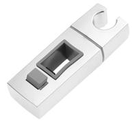 Support pommeau douche coulissant , 18x30mm rectangulaire , ABS chrome pour salle bain