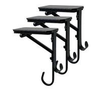 Support Porte-Bas De Noël Lot de 3 renforcés antidérapants réglables métal | Porte-Bas De Noël Pour guirlande fêtes, guirlande lumineuse, petit ornement, support et rangement pour cheminée