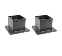 Support Poteau pour bois 5.9" Acier Anti-Rouille Support Poteau | Acier pour robuste , anti-corrosion, pour poteaux carrés 5.9", pour idéal clôture et deck(2pc)