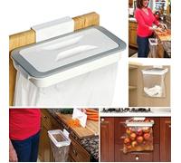 Support Poubelle Sac de Cuisine Avec Couvert Cintre Rack Fixer Titulaire Armoire Porte