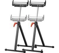 Support pour 2 rouleaux, charge maximale 250 lb, réglable de 27 à 43 pouces, pour le travail du bois