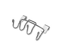 Weber Grill Porte-ustensiles Tool – 4 crochets pour barbecues à charbon 47 et 57 cm – Argent