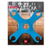 Support pour 4 verres à vin avec porte-bouteilles