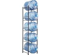 Support pour 5 bouteilles d'eau à 5 niveaux, porte-bouteilles à une rangée pour 5 bouteilles, noir
