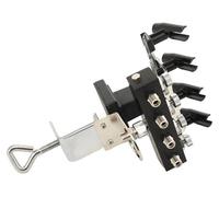 Support pour aérographes - Trépied avec pince de table - Pour aérographes/pistolets de peinture - Peut accueillir 4 aérographes - Fixation sur table/établi