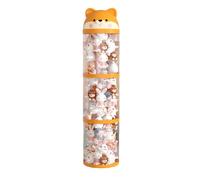 Support pour animaux en peluche - Cylindre de rangement en peluche, bac vertical roulant, organiseur de colonne en tissu mignon, solution d'arrangement de décoration d'intérieur, équipement de rangeme