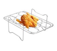 Support pour autocuiseur - Support vapeur en acier inoxydable - Grille de cuisson multifonction pour friteuse à air - Cuiseur vapeur rond robuste pour refroidir les œufs, la viande et la cuisson