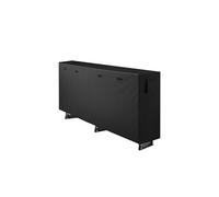 VEVOR Support à bois de chauffage avec housse imperméable, range-bûches extérieur en métal, 2570 x 360 x 1170 mm, charge maximale 299,4 kg, entièrement couvert, thermolaqué, pour terrasse, vérandas