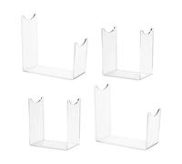 Support pour Bois d'Élan Support D Étagère 4 Pièces Sans Perçage | Présentoir en Acrylique Pour Décoration De Salle Fêtes De Noël Salons D'Artisanat Rangement Bureau Mur Collection