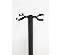 Support pour boîte aux lettres en aluminium noir, compatible avec les boîtes aux lettres américaines